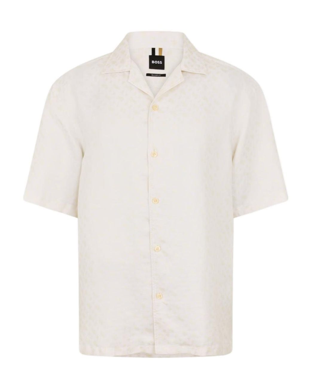 Boss White Hbb C Lars Plain Short-Sleeve Shirt for men