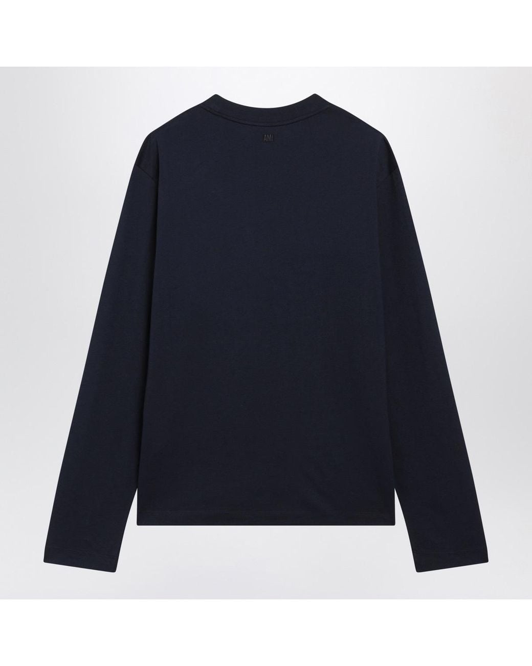 AMI Blue Long-Sleeve T-Shirt for men