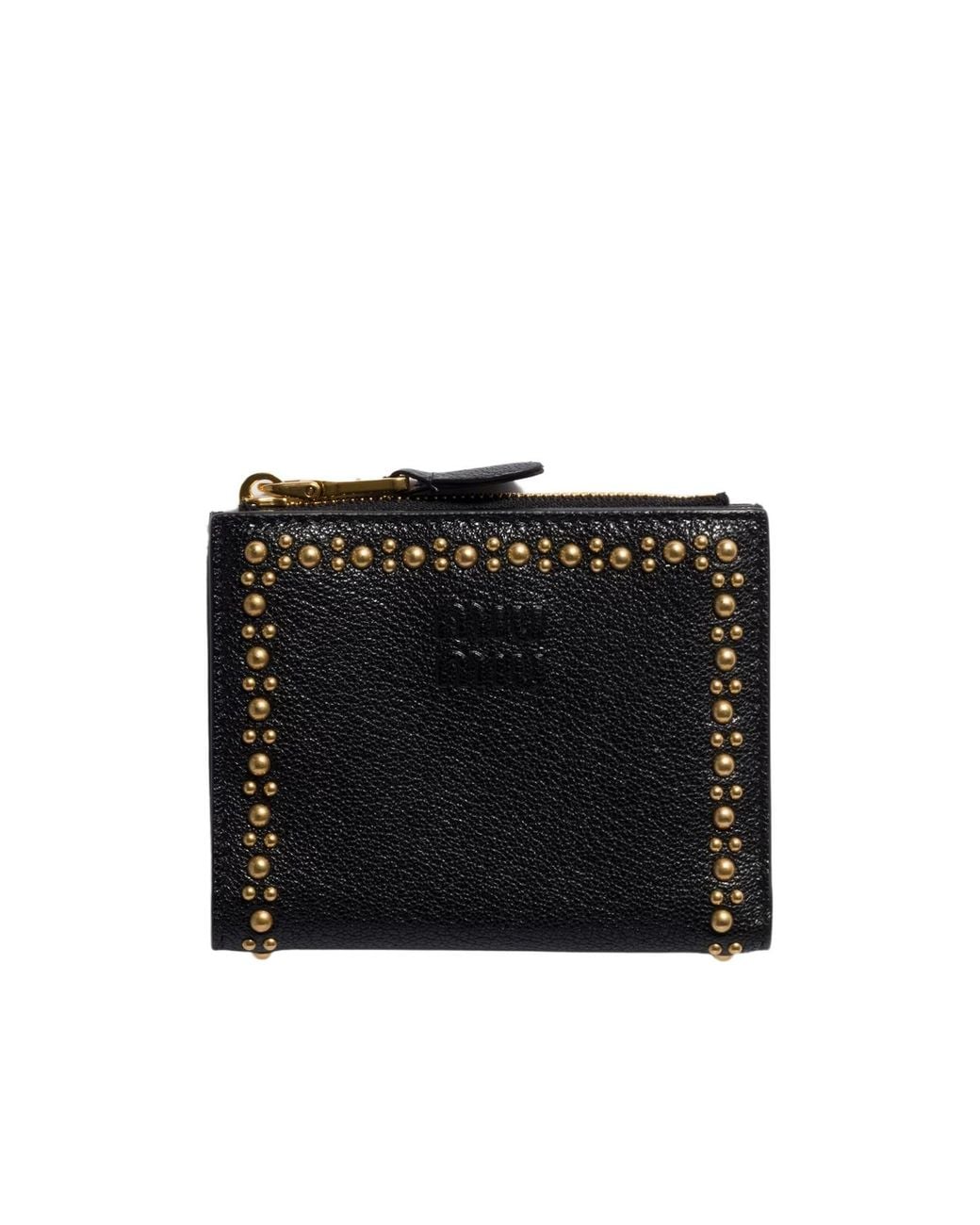 Miu Miu Black Small Leather Wallet