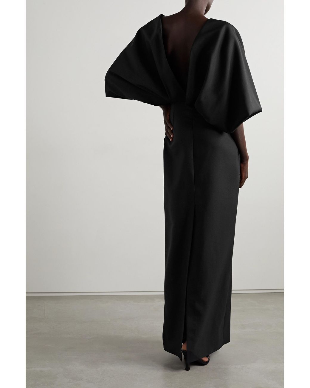 The Row Black Abinhav Pleated Dress