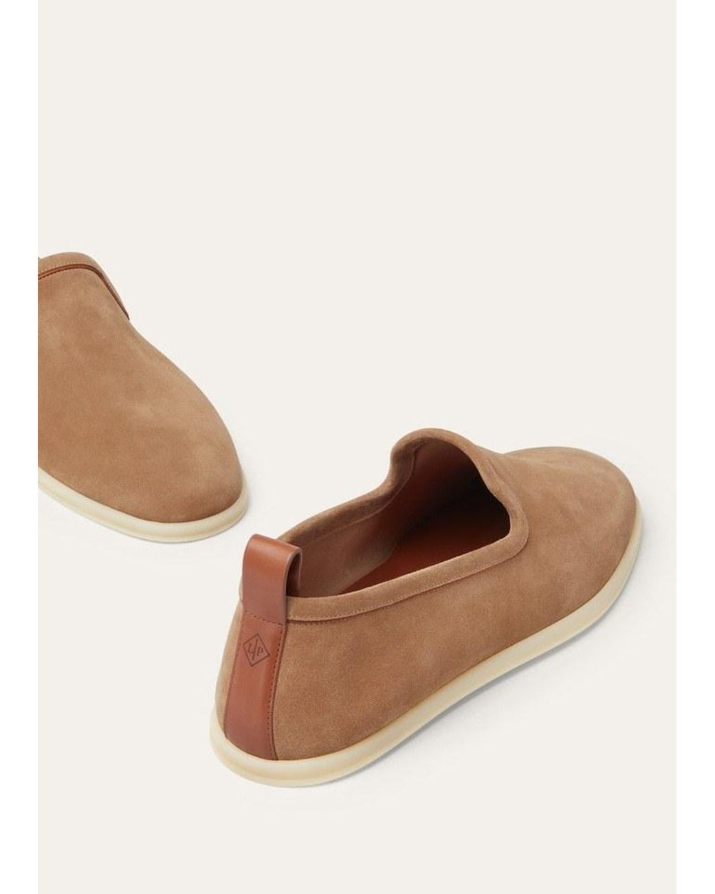 Loro Piana Brown Venice Pull-Tab Loafers for men