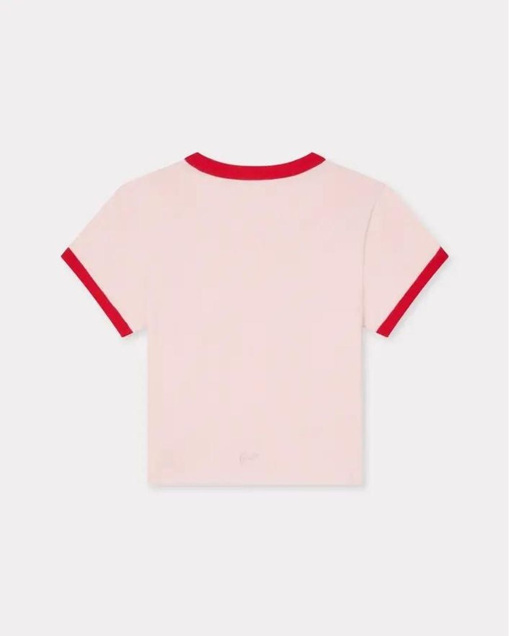 KENZO Pink Crewneck Cropped T-Shirt