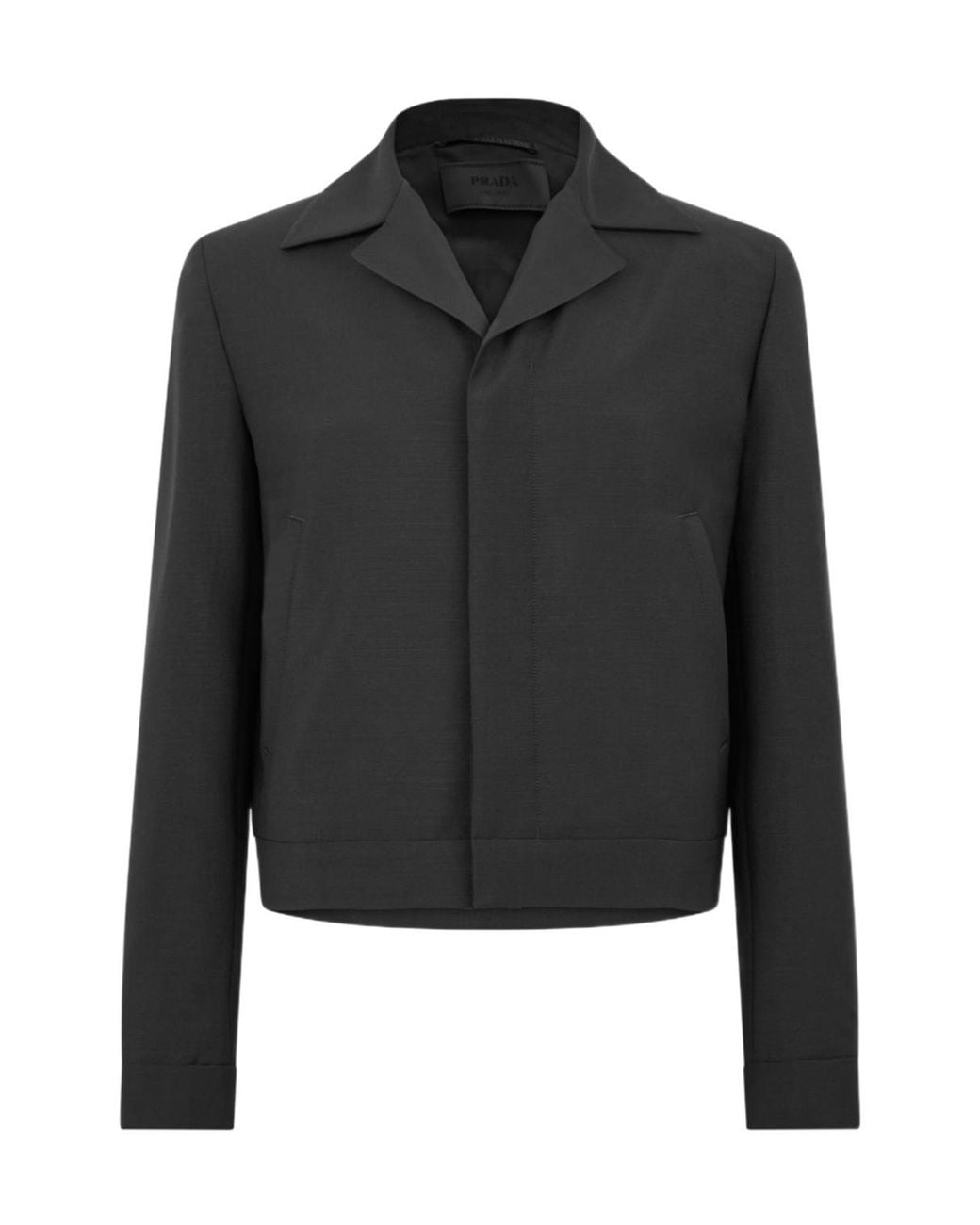 Prada Black Wool Blend Blazer for men