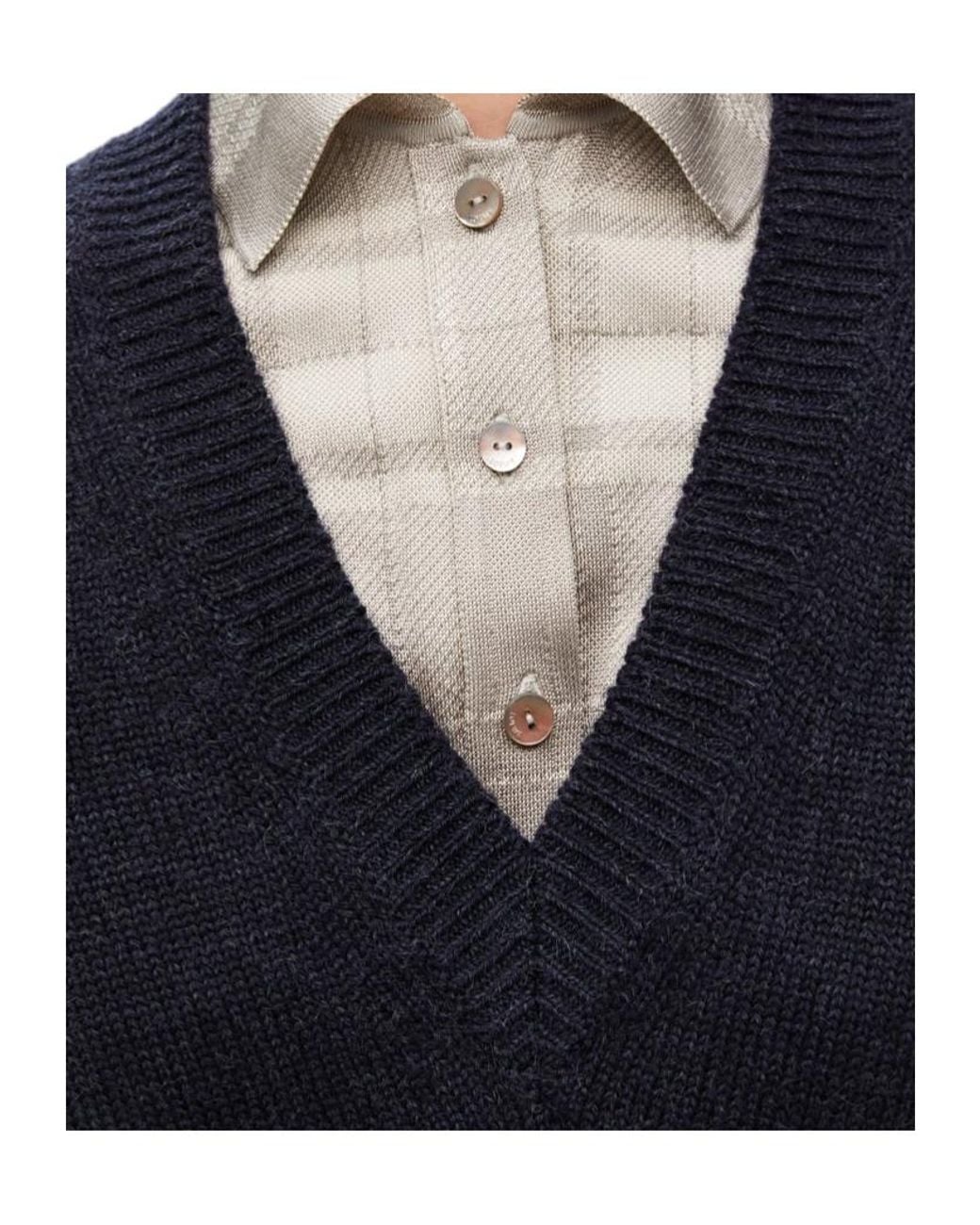 Loewe Blue Trompe L'Oeil Jumper