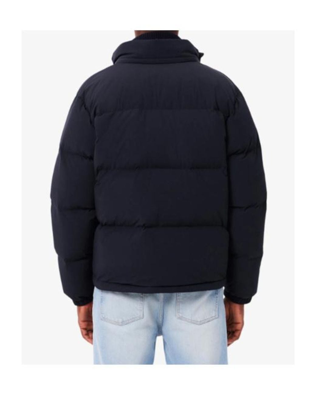 Lacoste Blue Water-Repellent Hooded Down Jacket for men