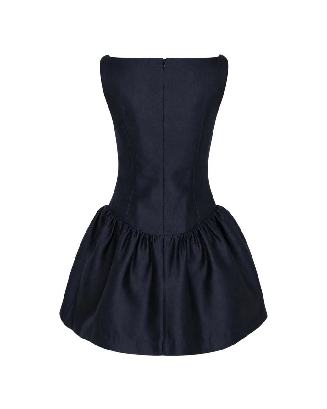 ShuShu/Tong Blue Ruffled Bow-Detail Mini Dress