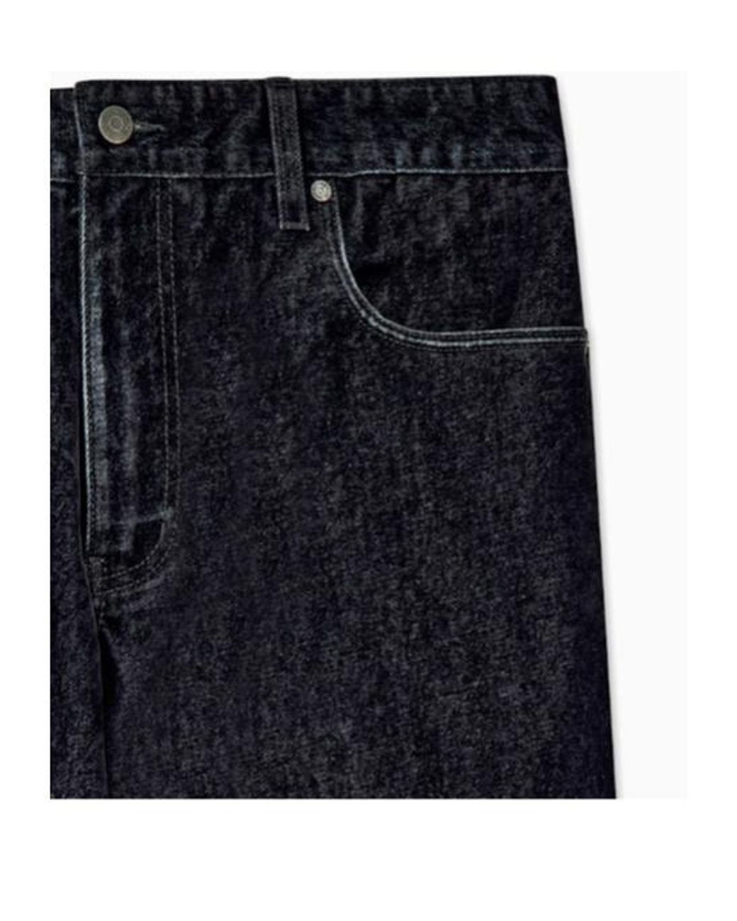 Emporio Armani Blue Straight-Leg Five-Pocket Jeans for men