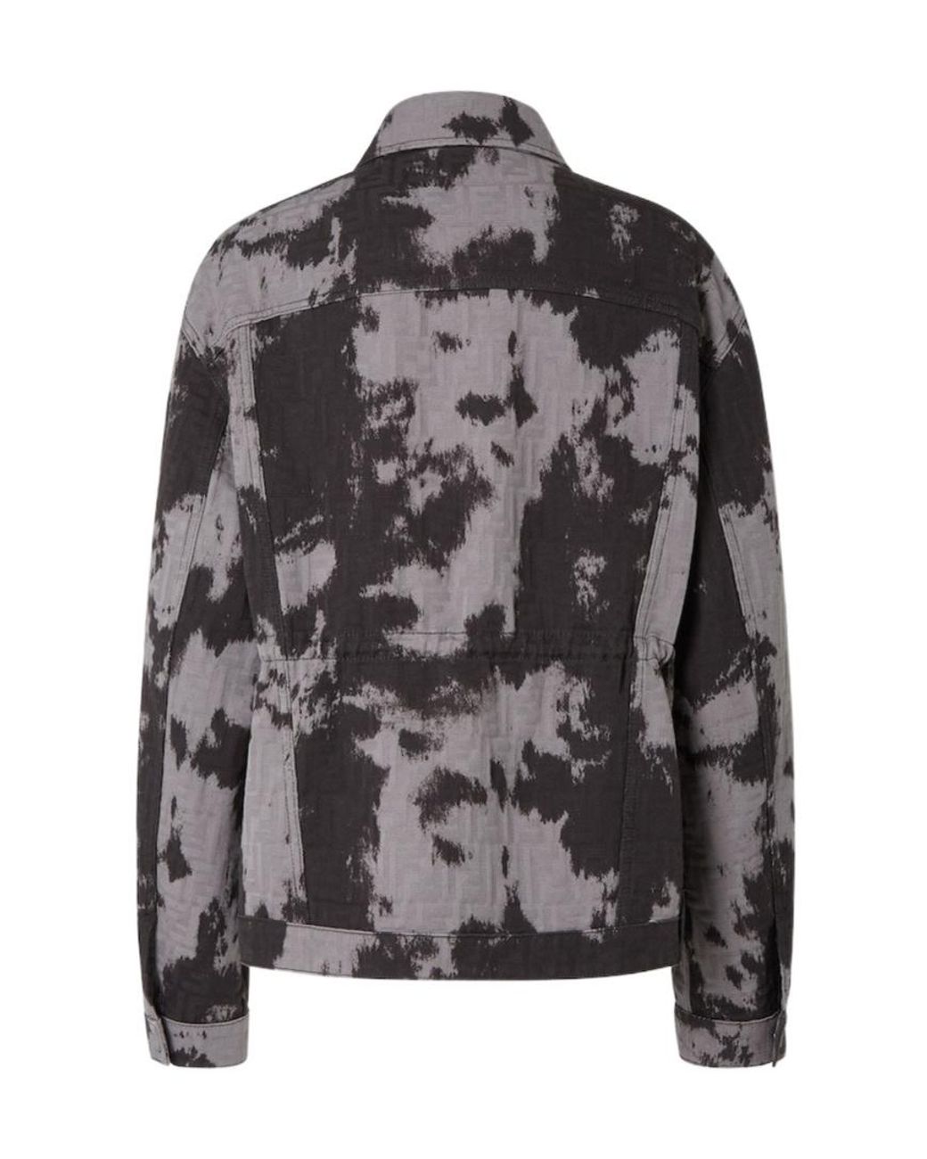 Fendi Gray Animalier Ff Denim Jacket