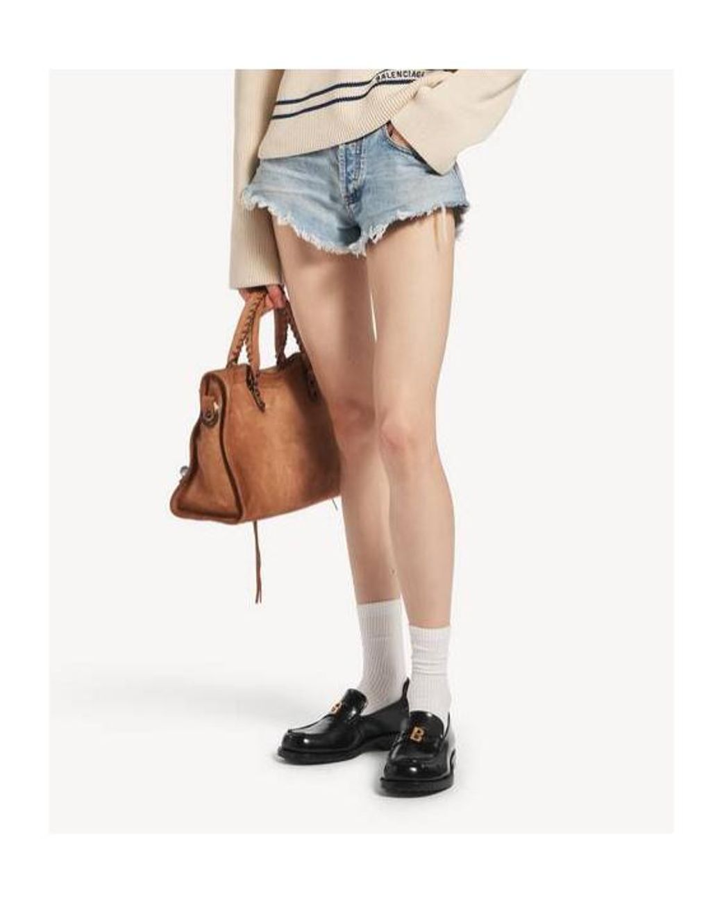 Balenciaga Black Comfy Loafer Flat Shoes