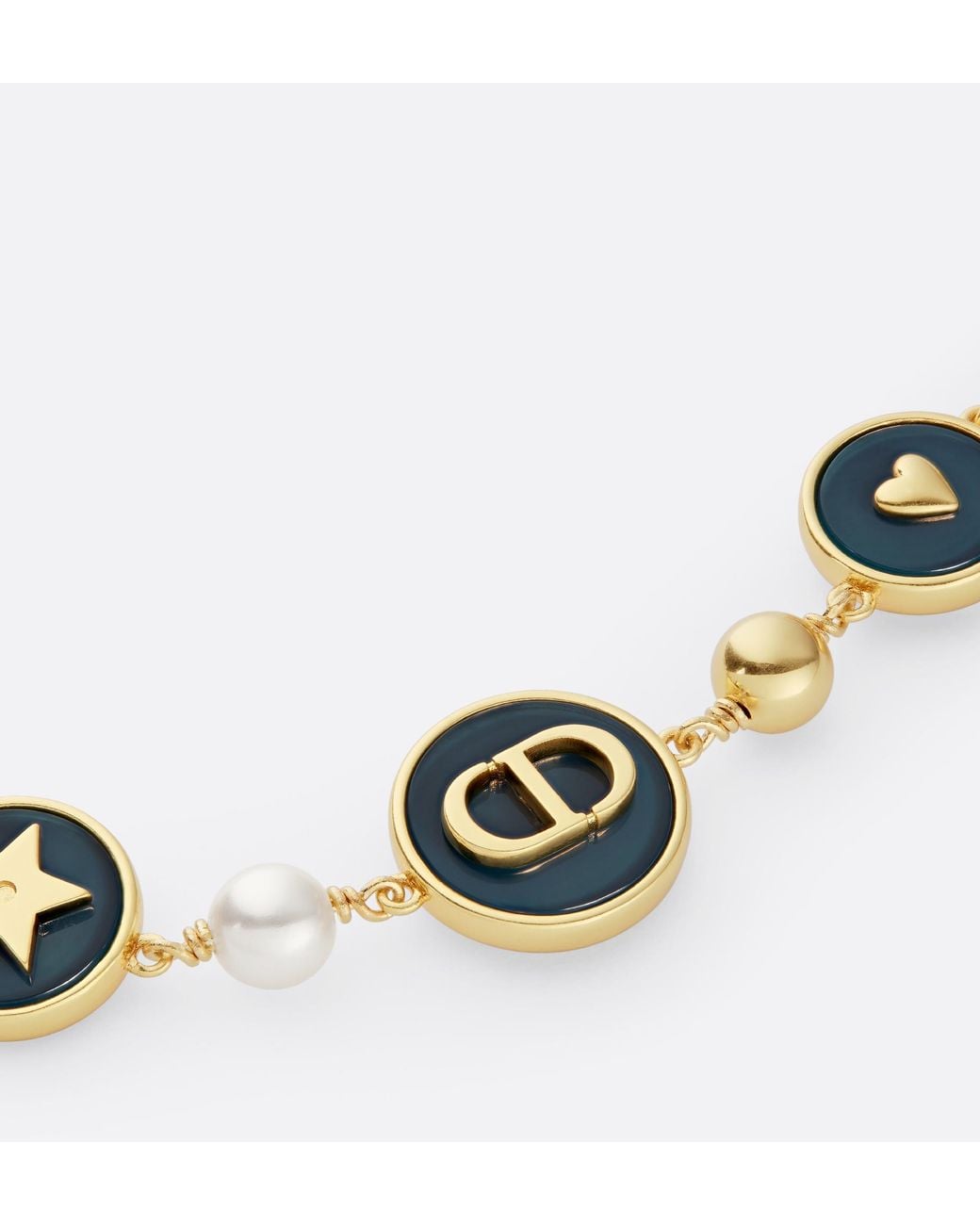 Dior White D-Luck Bracelet