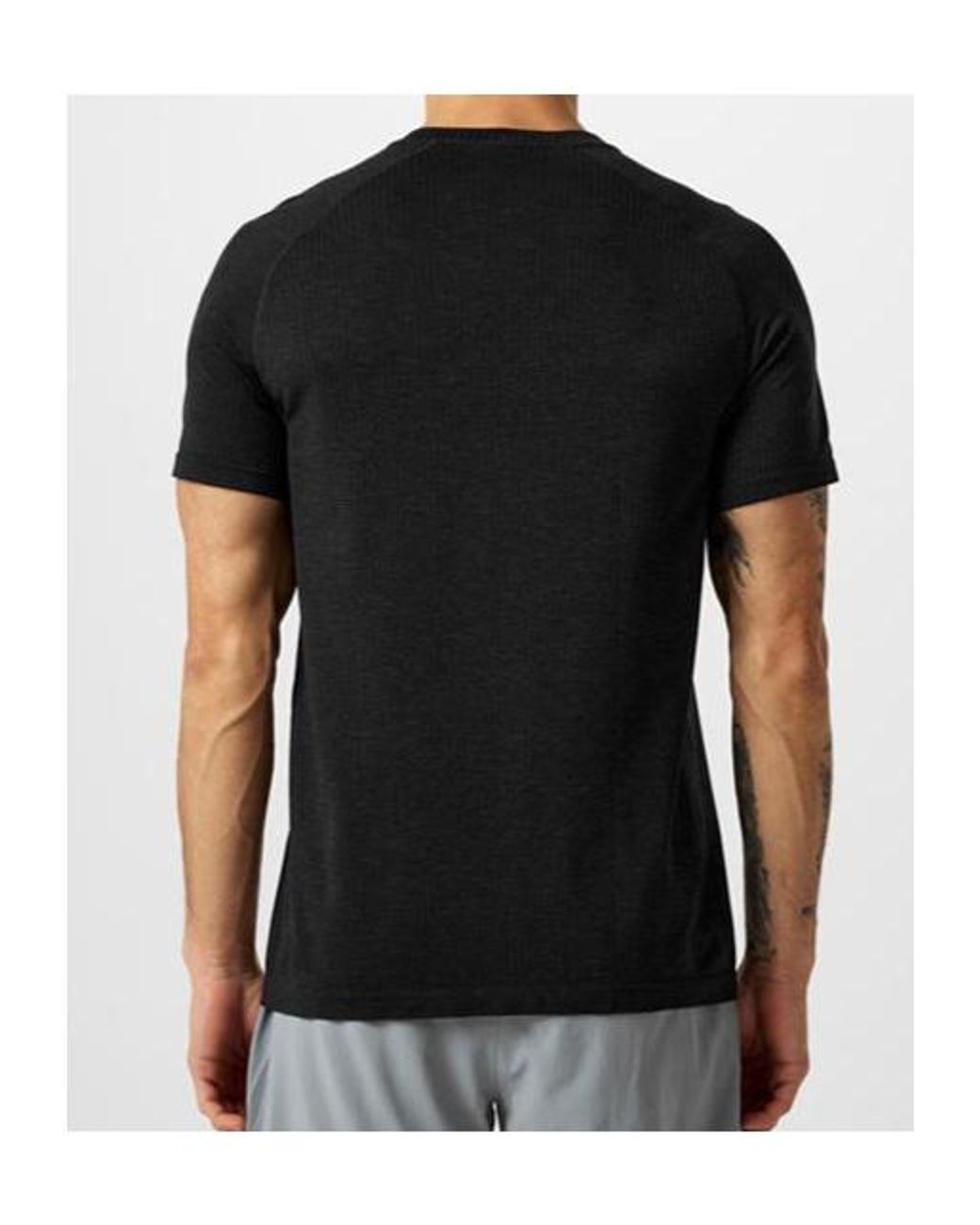 lululemon athletica Black Metal Vent Tech 2.5 Stretch Jersey T-Shirt for men