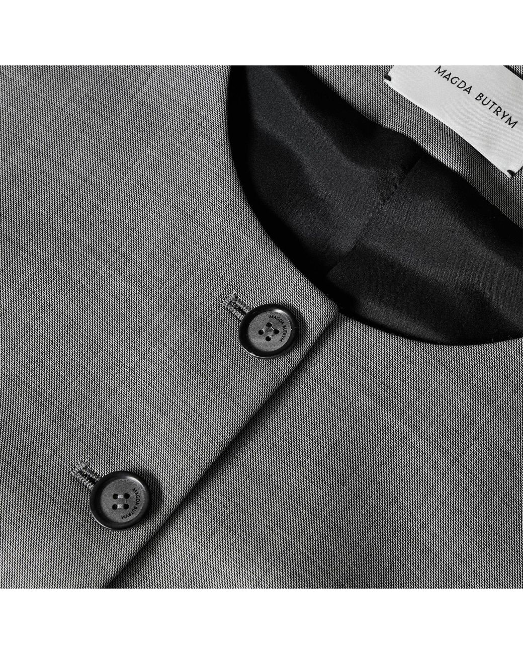 Magda Butrym Gray Sleeveless Tailored Waistcoat