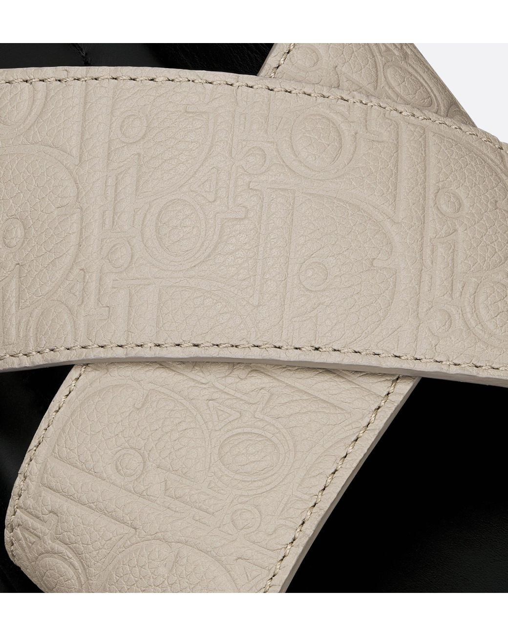 Dior White Homme Alias Slip-On Sandals for men