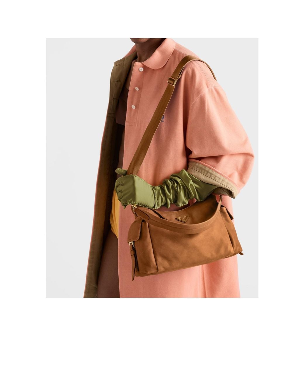 Prada Brown Explore Large Nappa Leather Bag