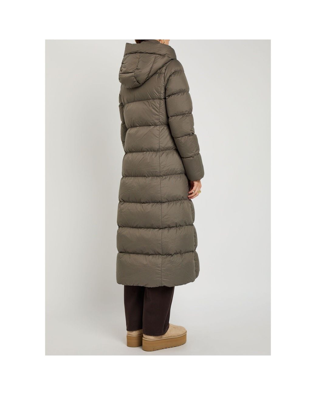 Canada Goose Brown Simple Thick Down Coat