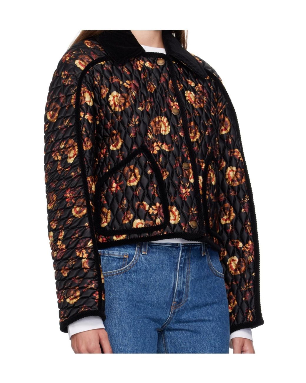 Burberry Black Quilted Jacket "Floriston"
