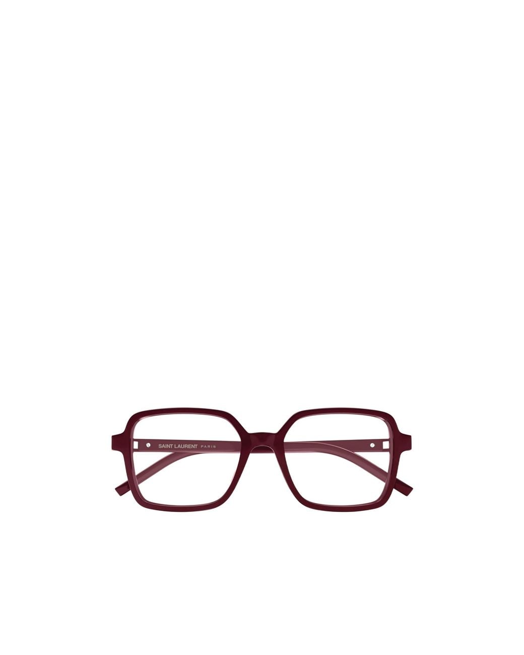 Saint Laurent White Full-Frame Non-Prescription Glasses