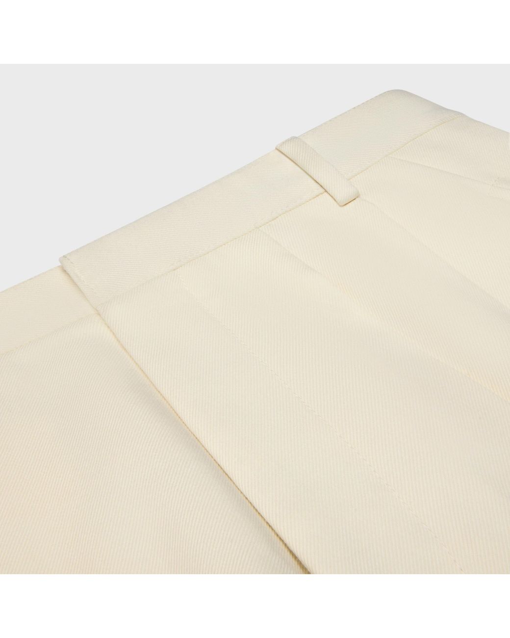 Céline Natural Montauk Cropped Trousers