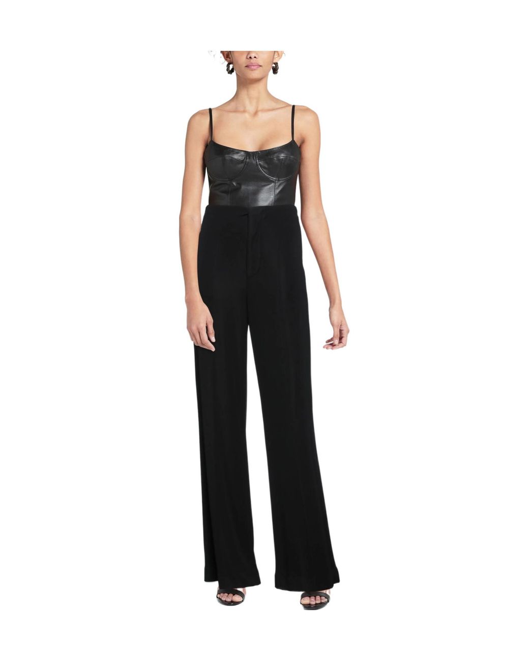 Maison Margiela Black Solid-Color Casual Trousers