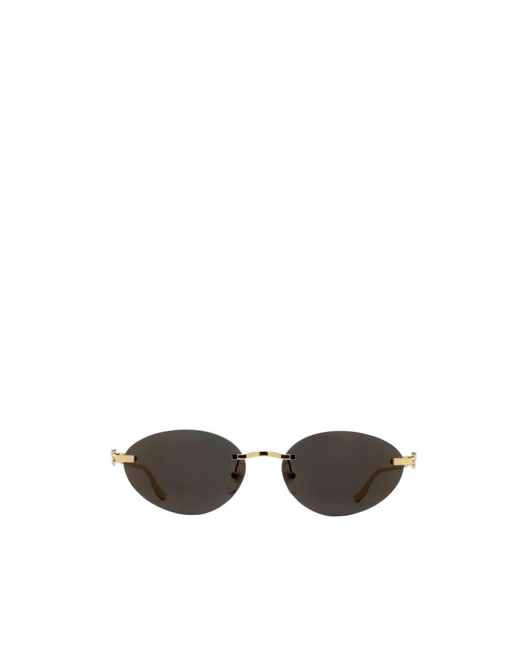 Cartier White Cat-Eye Frame Sunglasses