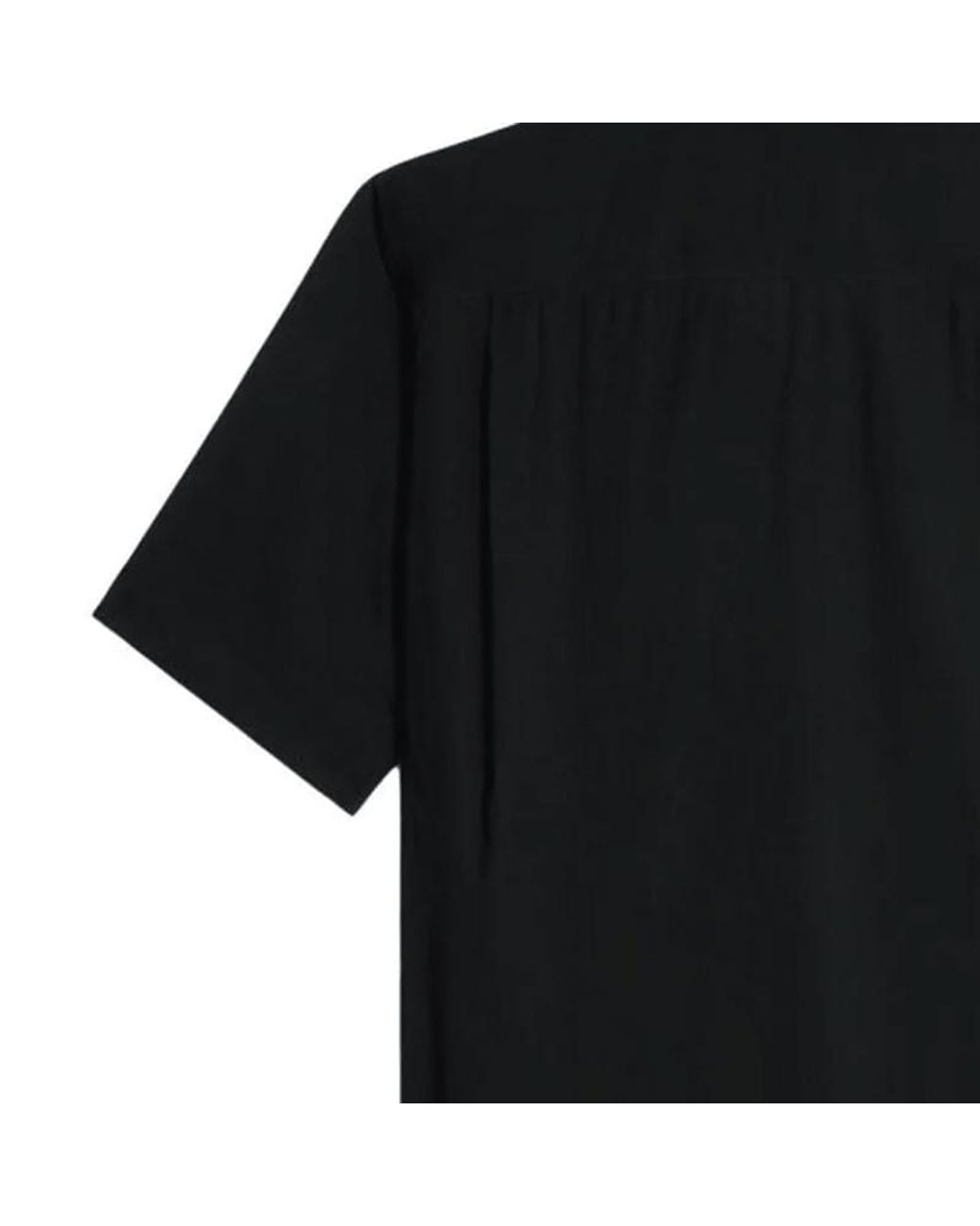 Céline Black Embroidered Hawaiian Shirt for men