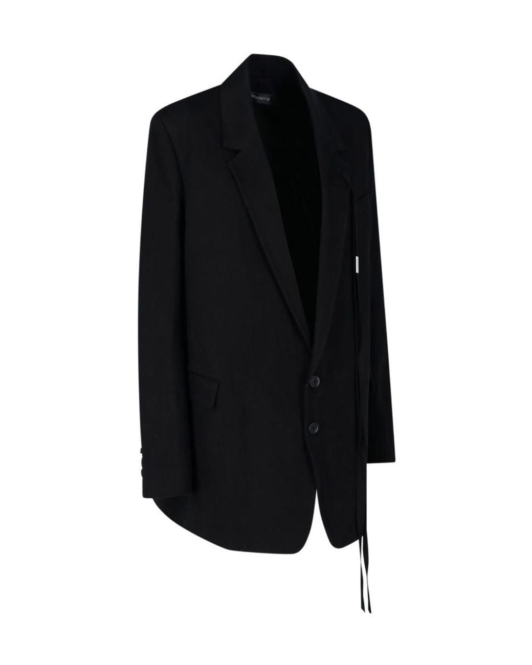 Ann Demeulemeester Black Agnes Single-Breasted Suit Jacket