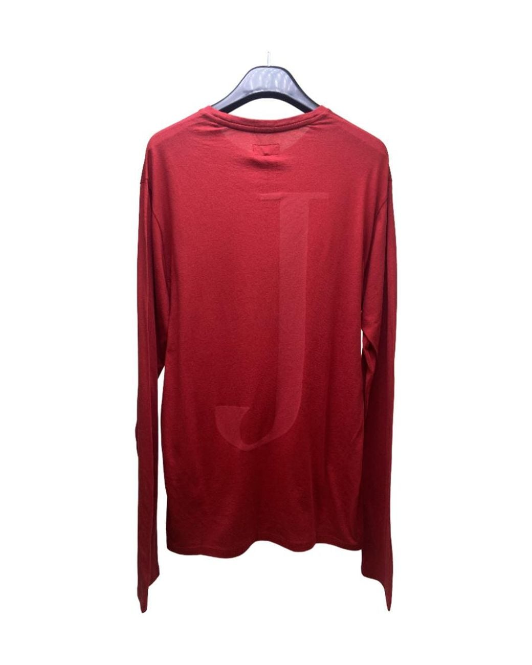 Armani Jeans Red Logo T-Shirt With Round Neck for men