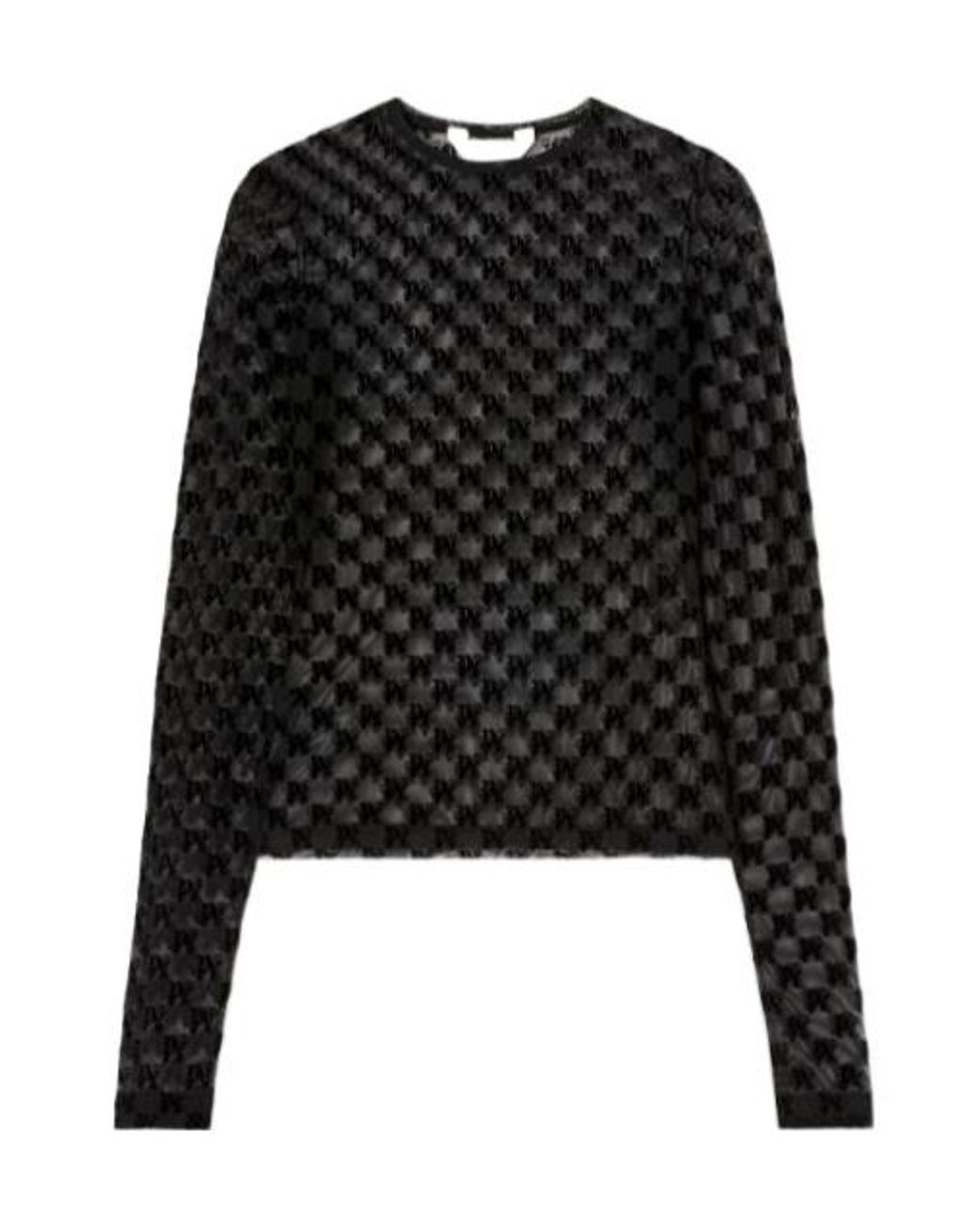 Palm Angels Black Long Sleeve Tops