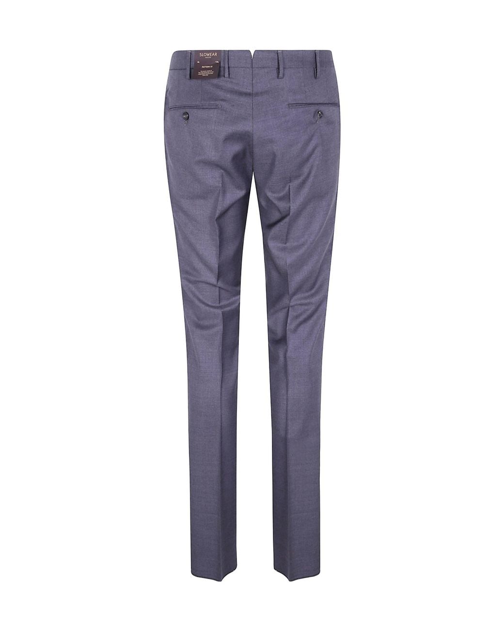 Incotex Blue Wool Trousers for men