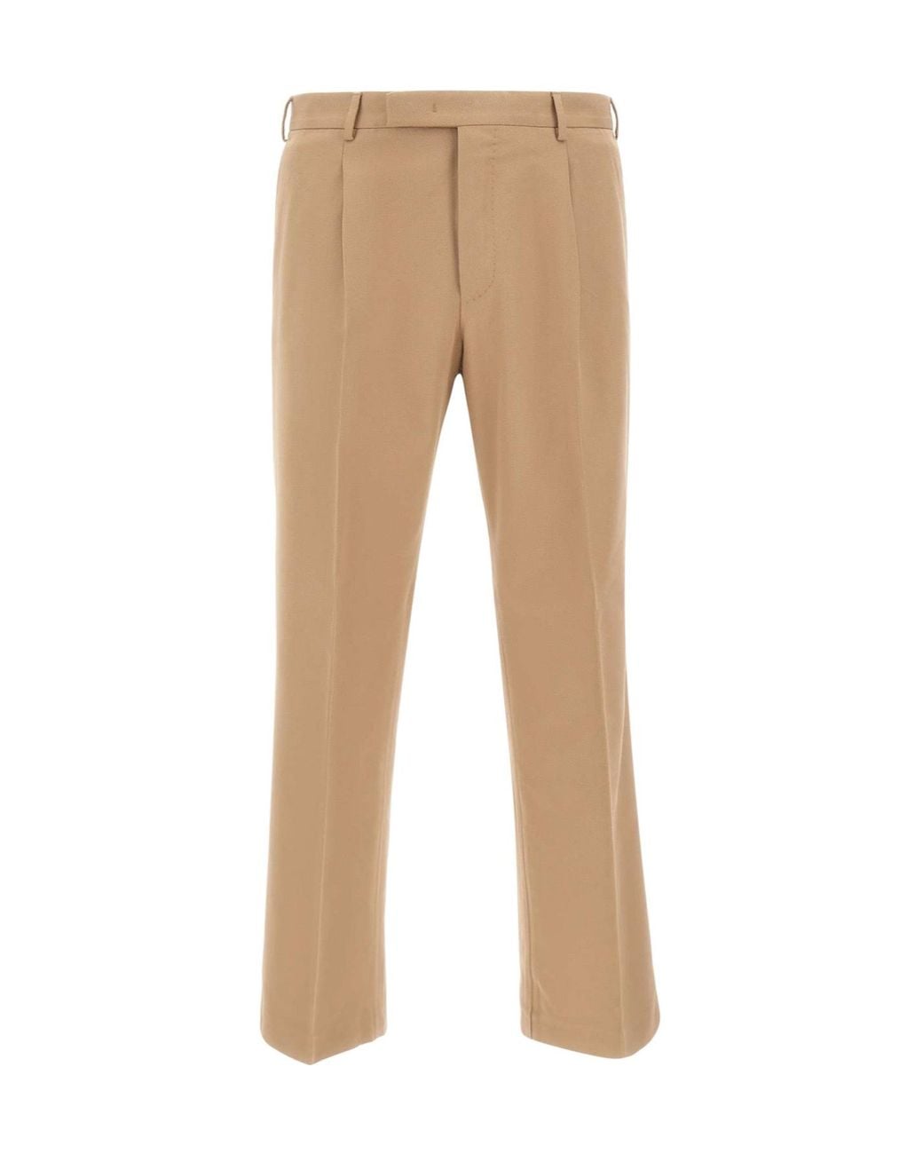 Pt Pantaloni Natural Pt Torino Quindici Pleated Wide-Leg Pants for men