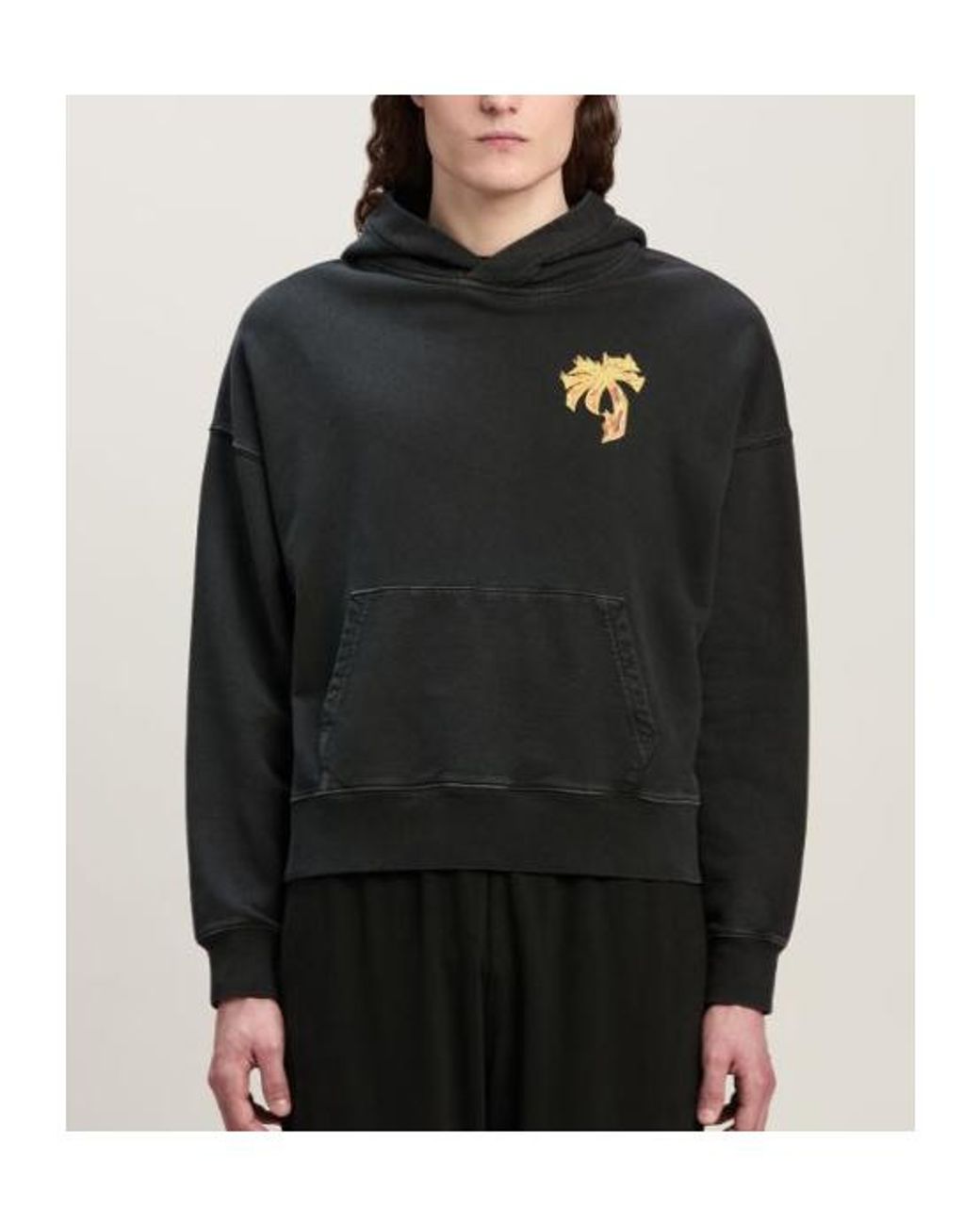 Palm Angels Black Sweatshirt for men