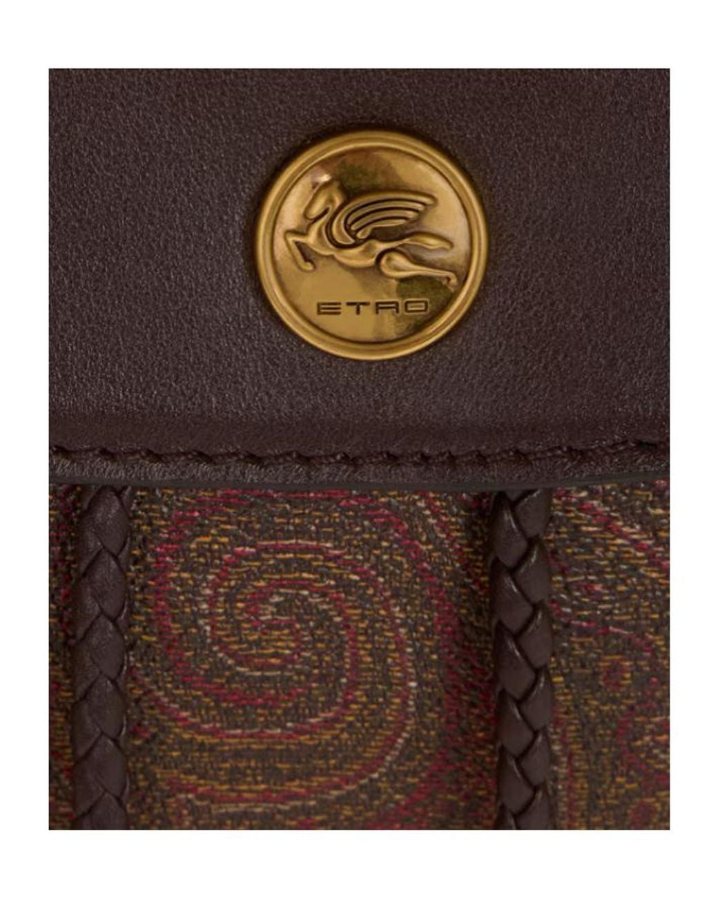 Etro Brown Essential Small Arnica Backpack