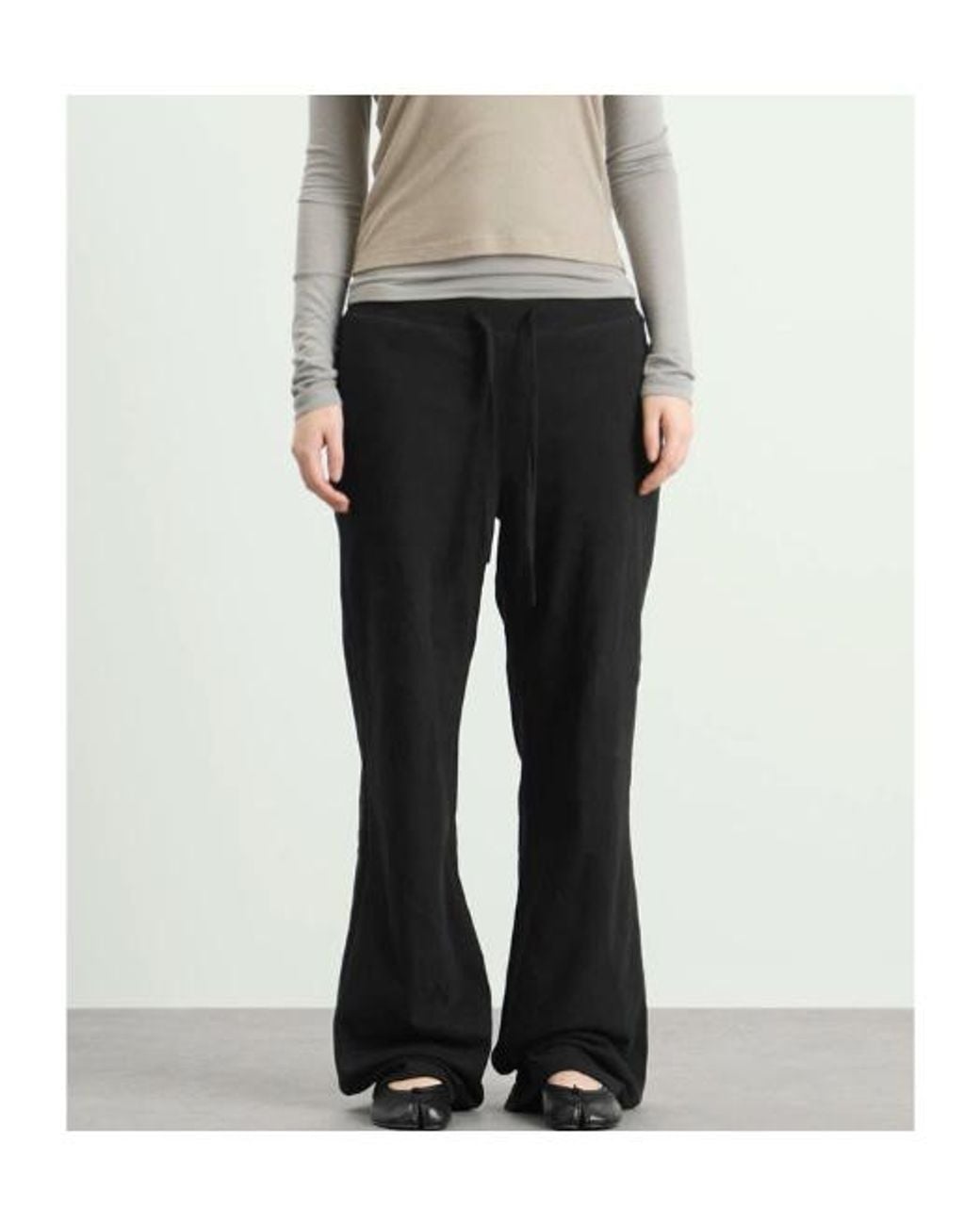 Entire studios Black Drawstring Casual Pants for men
