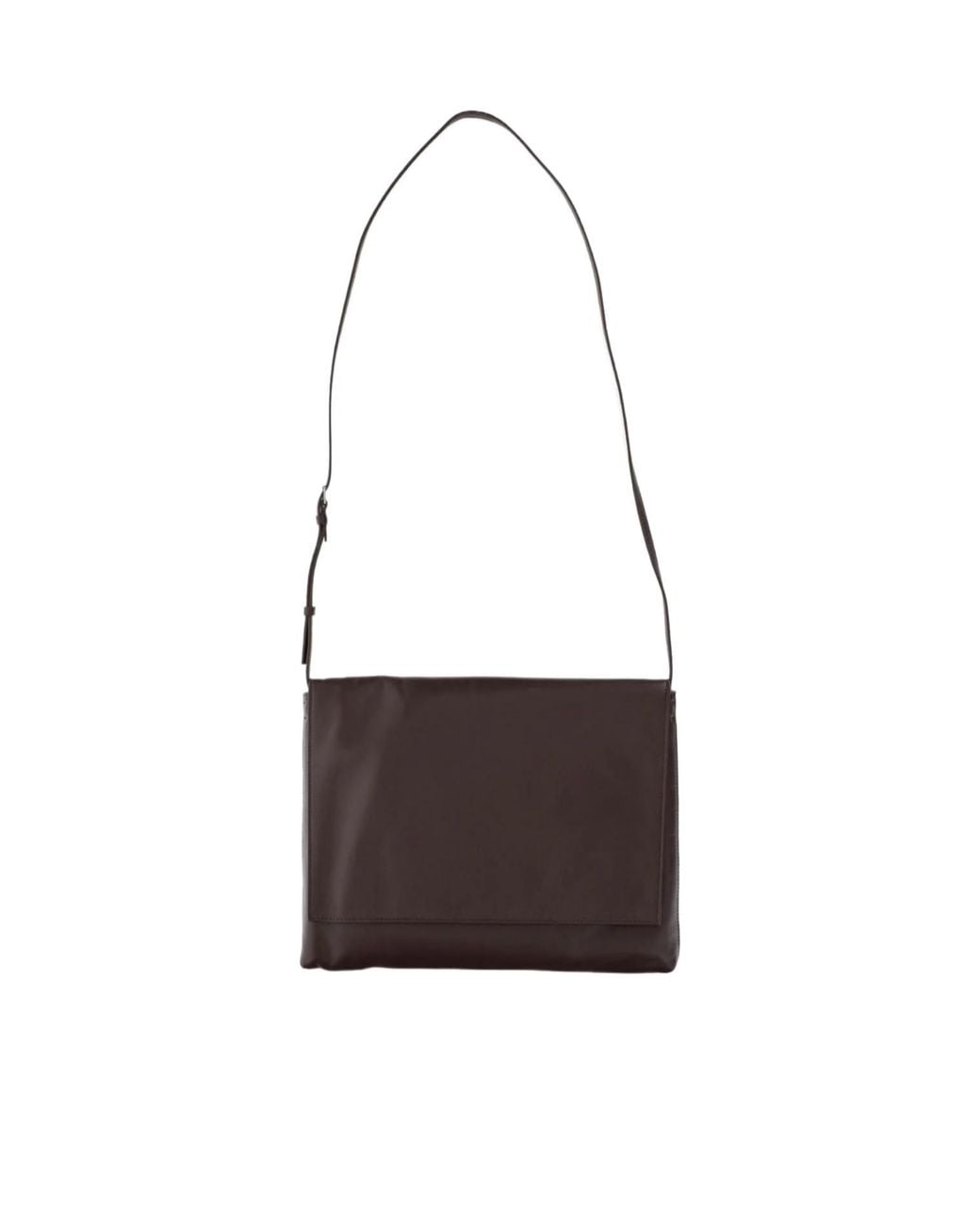 The Row White Nan Messenger Shoulder Bag