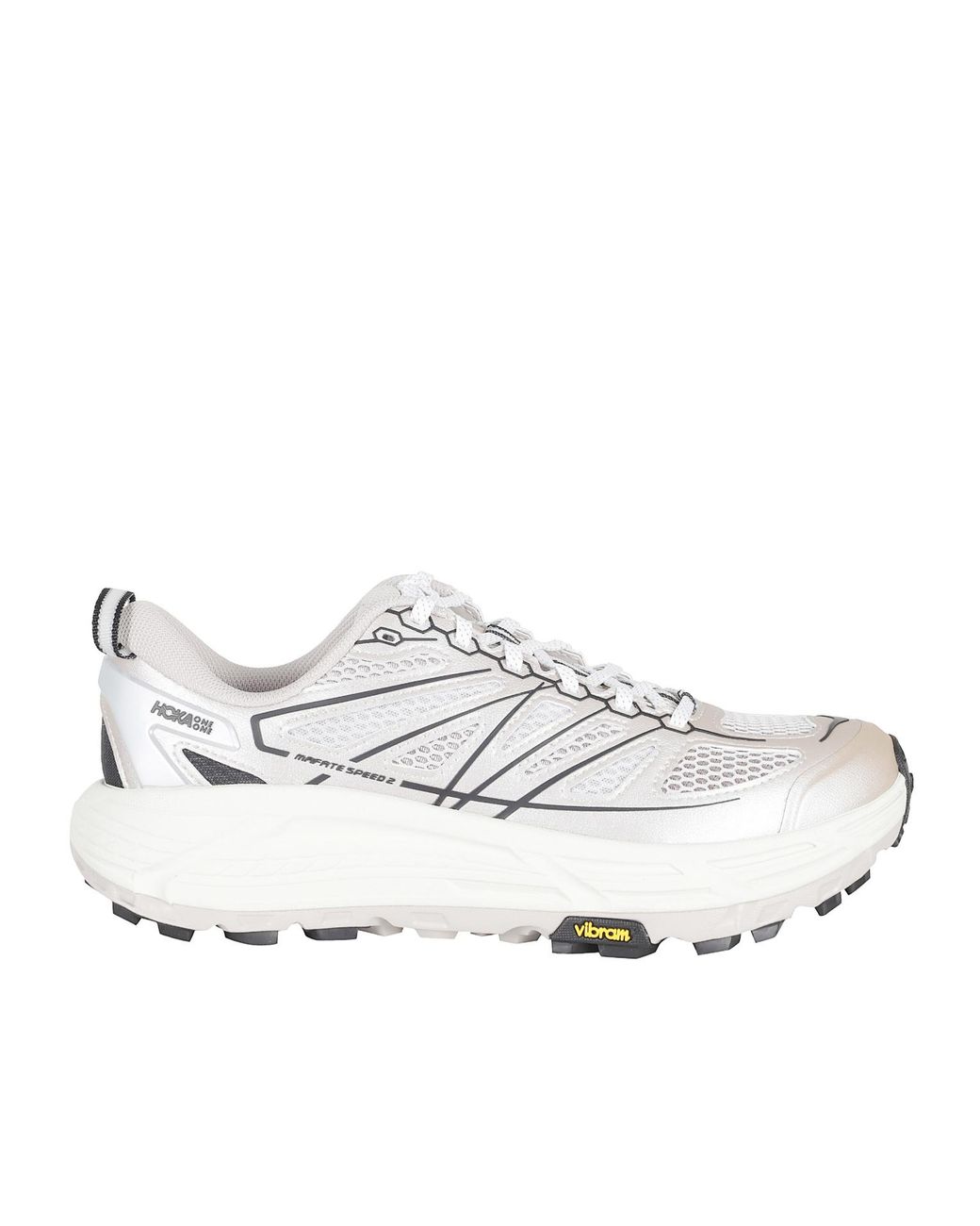 Hoka One One White Mafate Ultimate Performance Sneakers for men