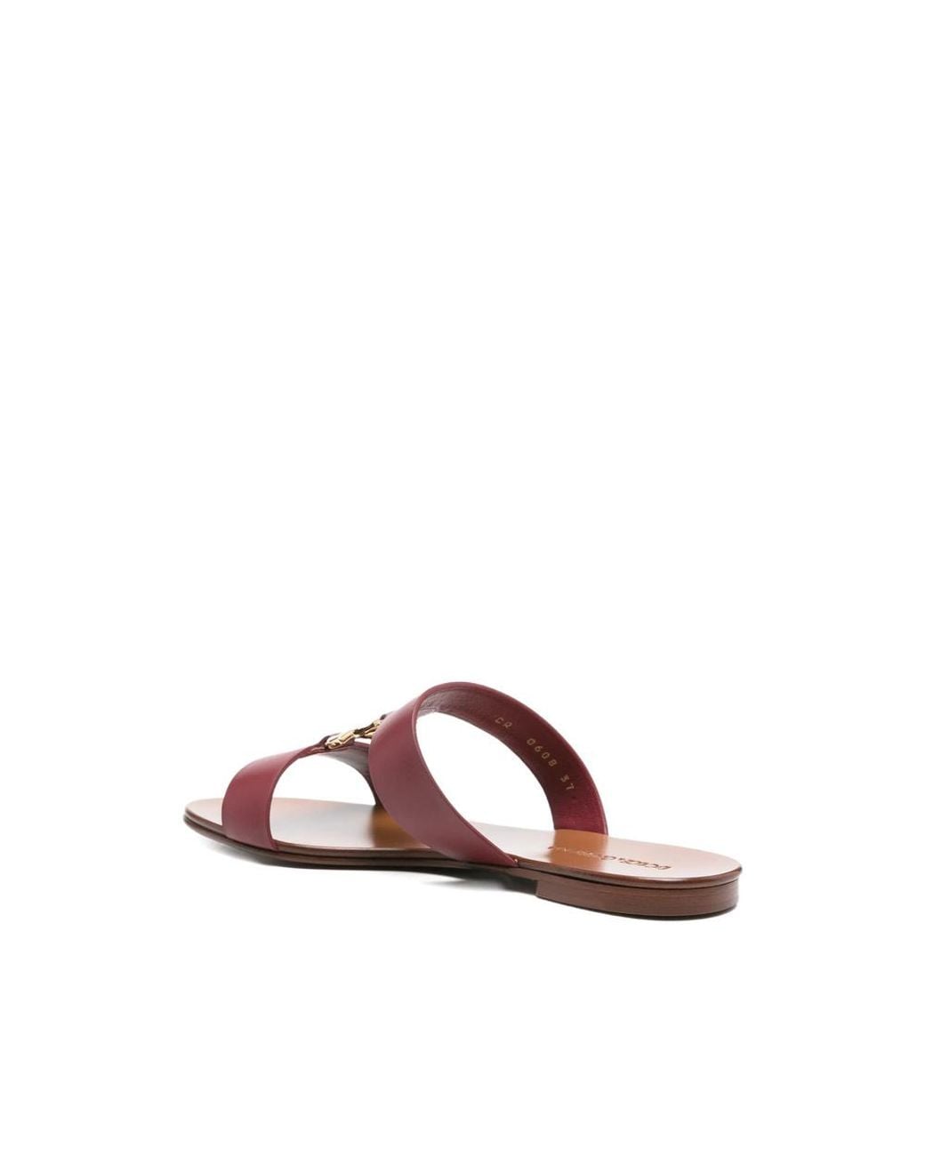 Dolce & Gabbana Pink Dg Logo Lettering Sliders