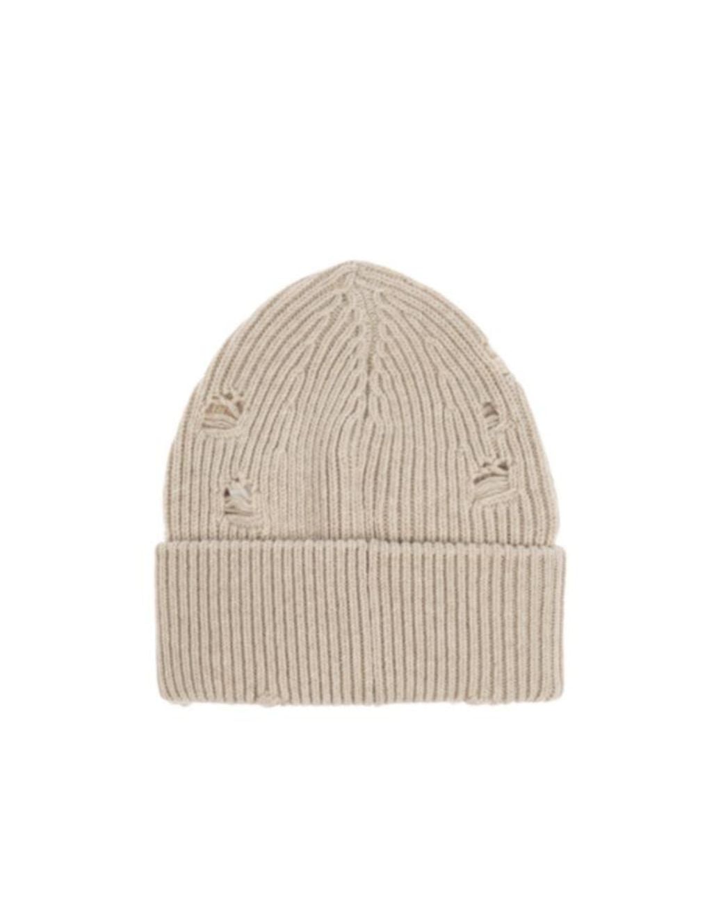 MM6 by Maison Margiela Natural Woolen Hat for men
