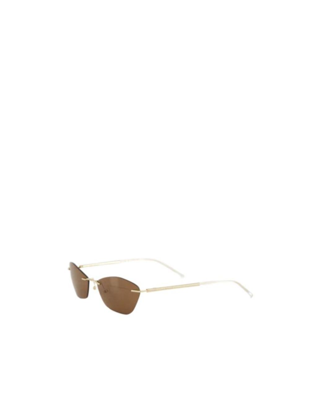 McQueen White Eyewear T-Bar Slim Sunglasses for men