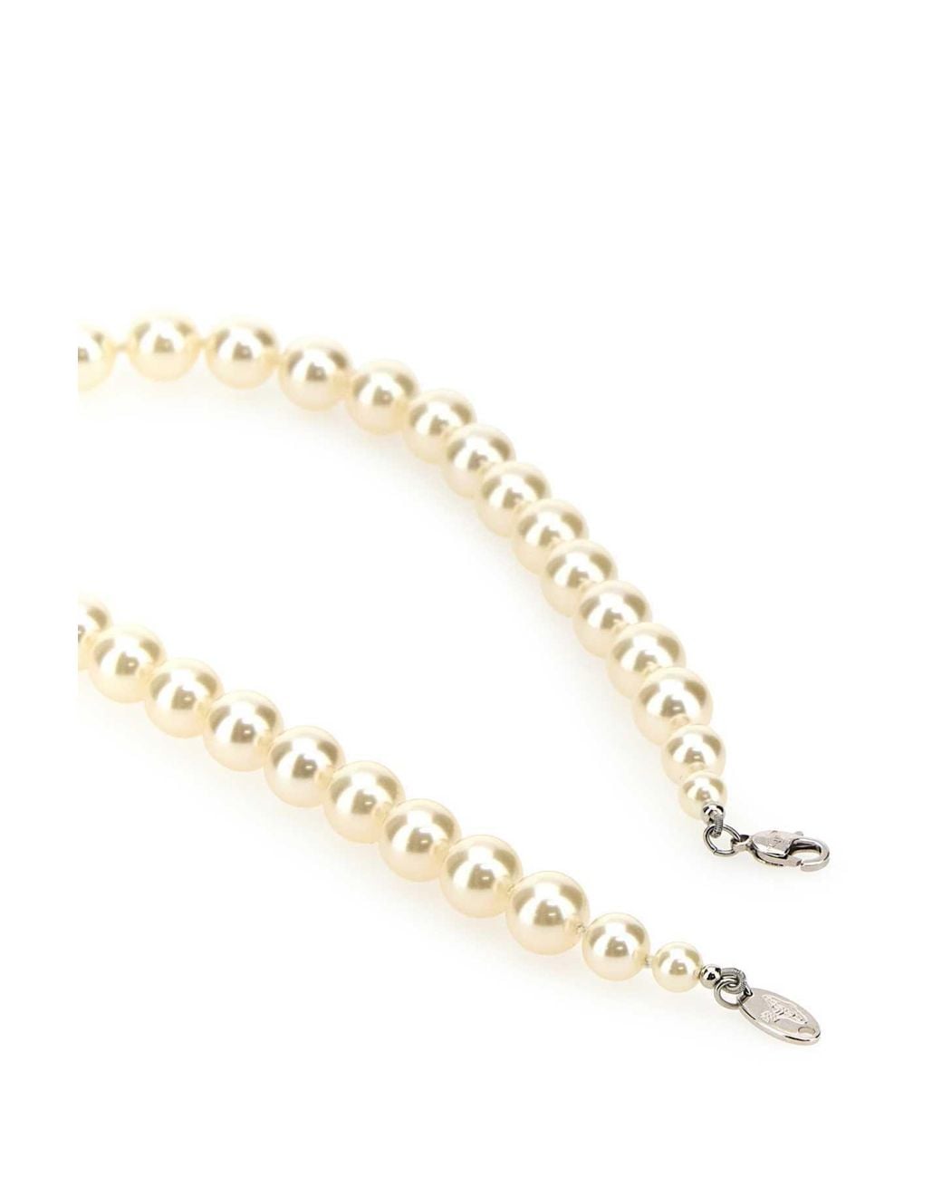Vivienne Westwood Metallic Orb Logo Pendant Necklace