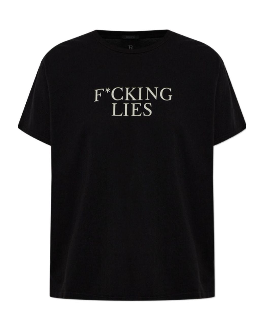 R13 Black Logo T-Shirt
