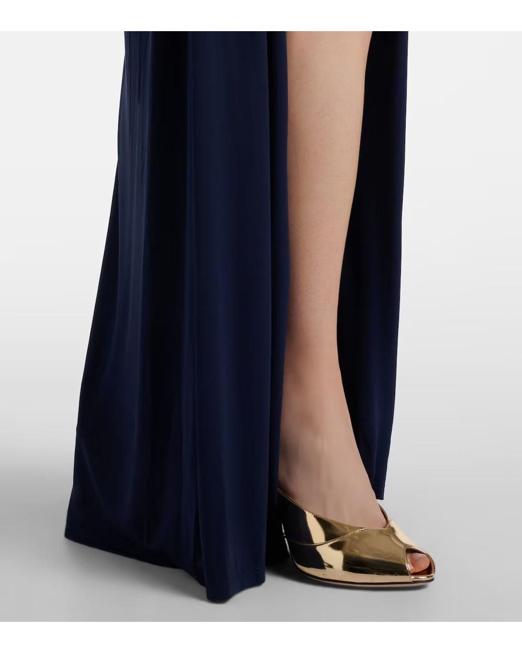 Jonathan Simkhai Blue Pleated Detail Dress