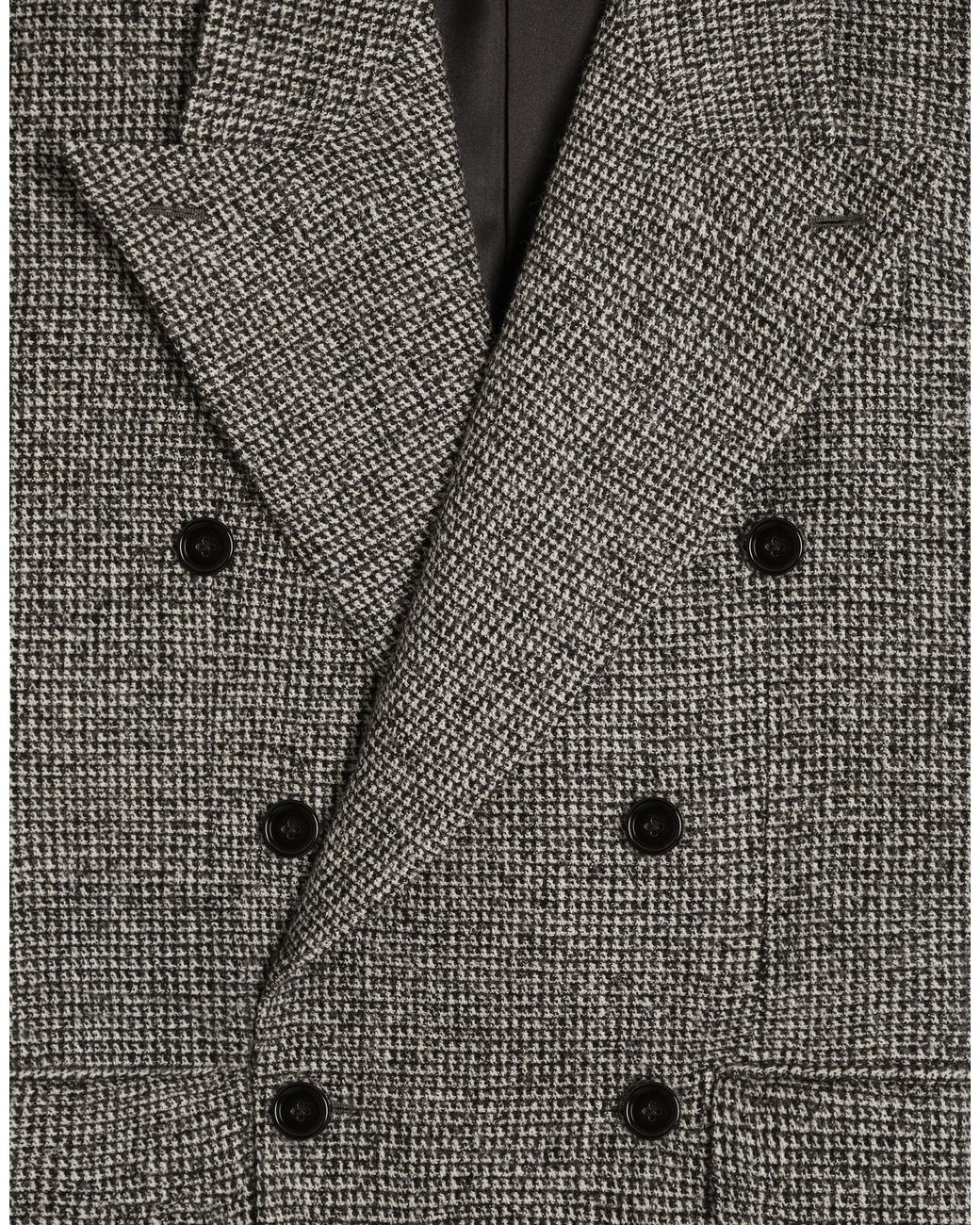 Dolce & Gabbana Gray Sinatra Double-Breasted Jacket for men
