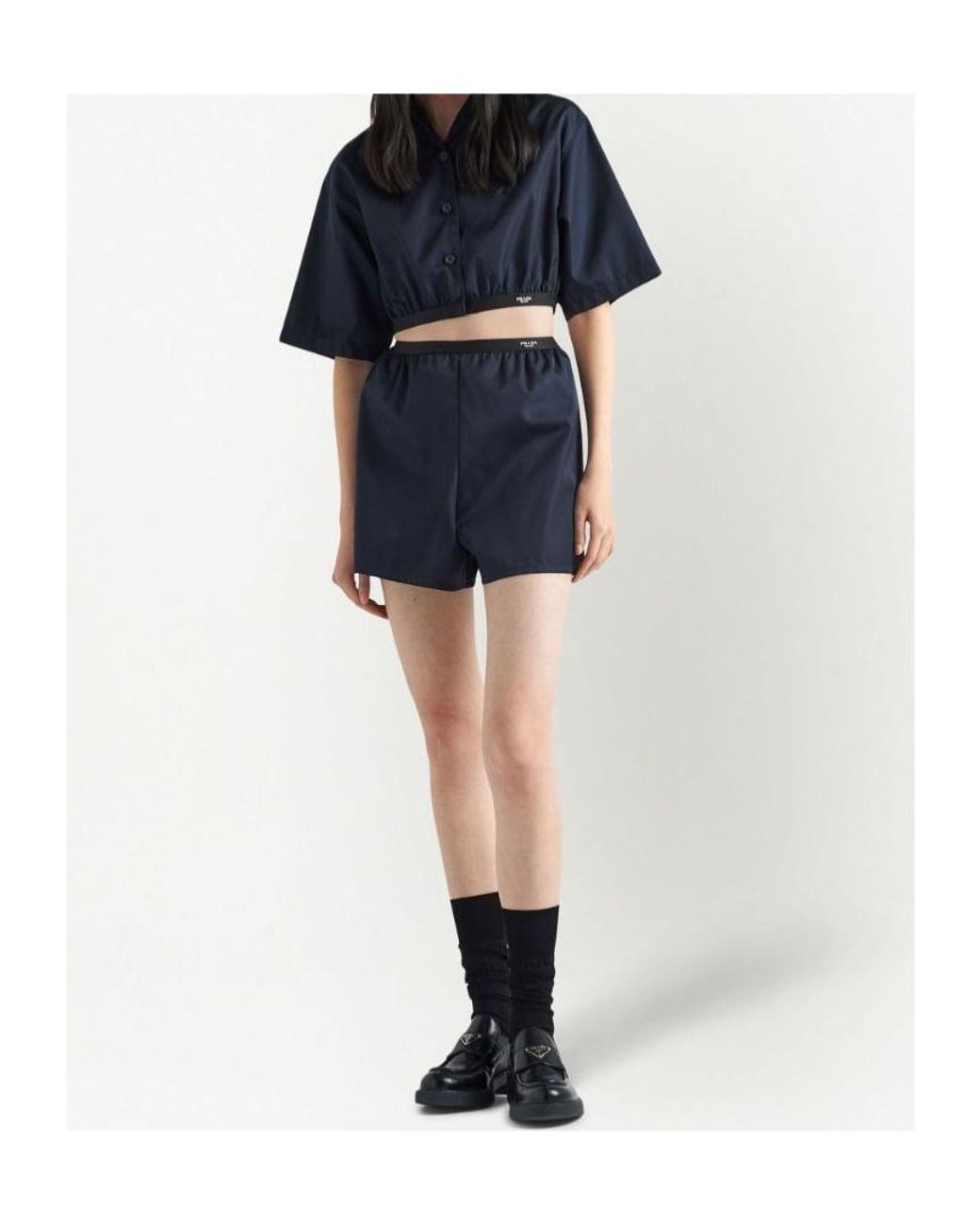 Prada Blue Re-Nylon Shorts