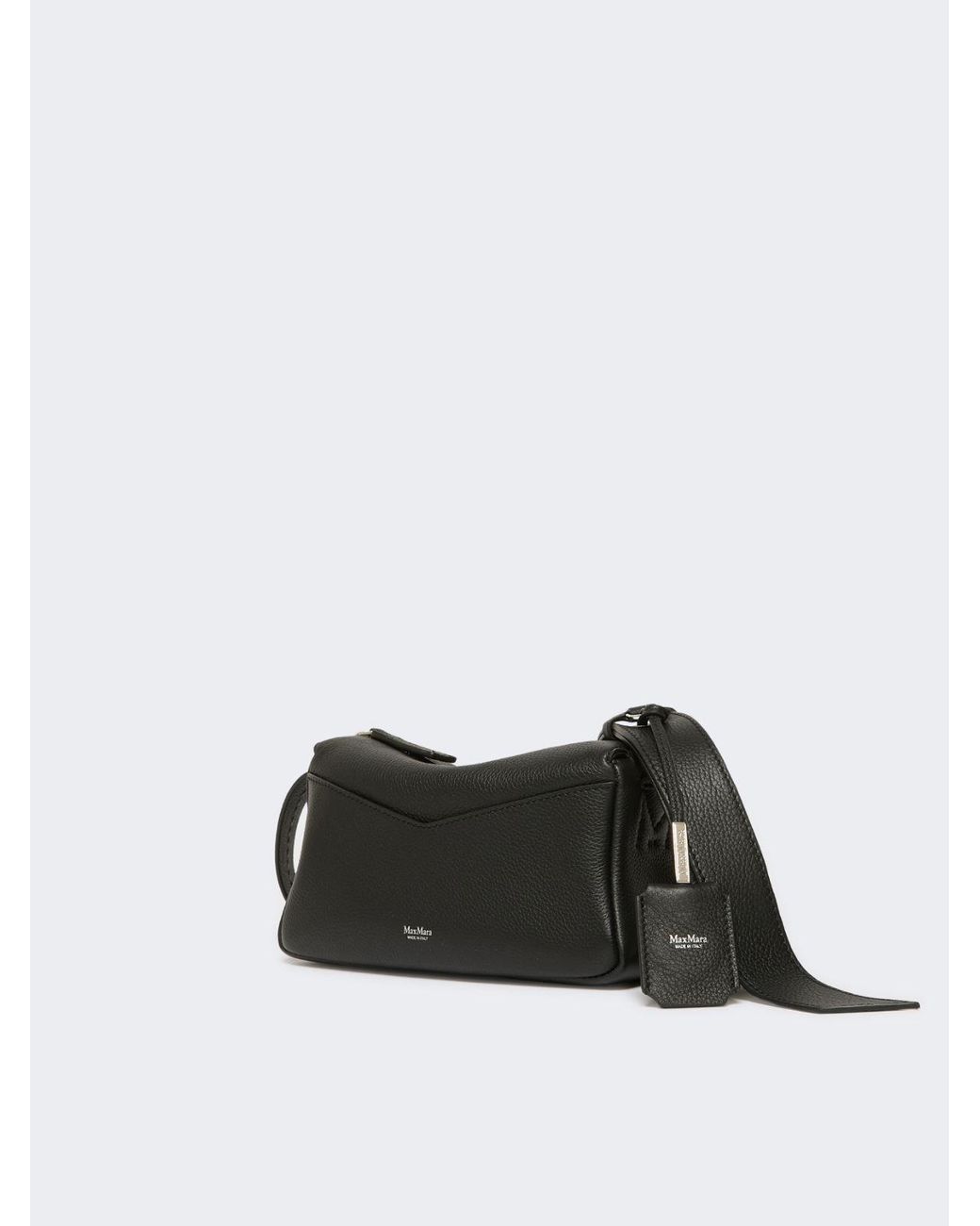 Max Mara Black Logo Printed Small Shoulder Bag