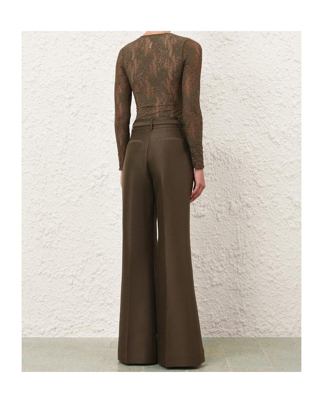 Zimmermann Brown Belt Loop Trousers