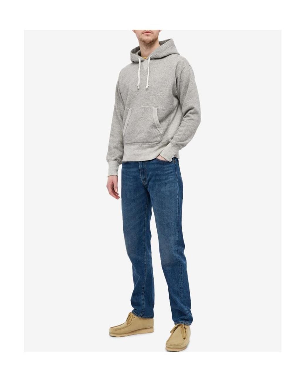 RRL Gray Logo Round-Neck Sweater for men