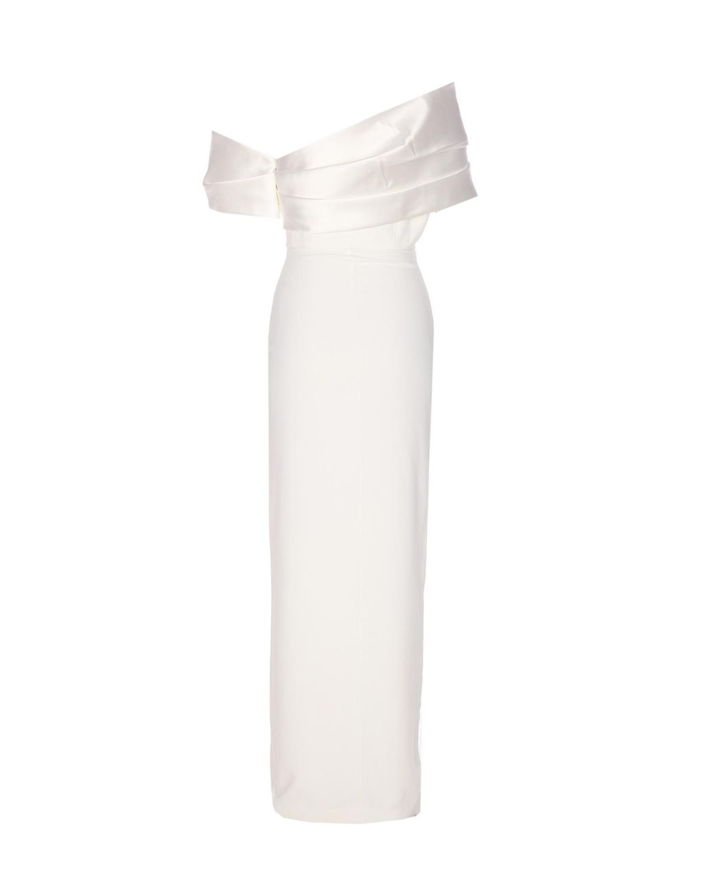 Solace London White Off Shoulder Dress