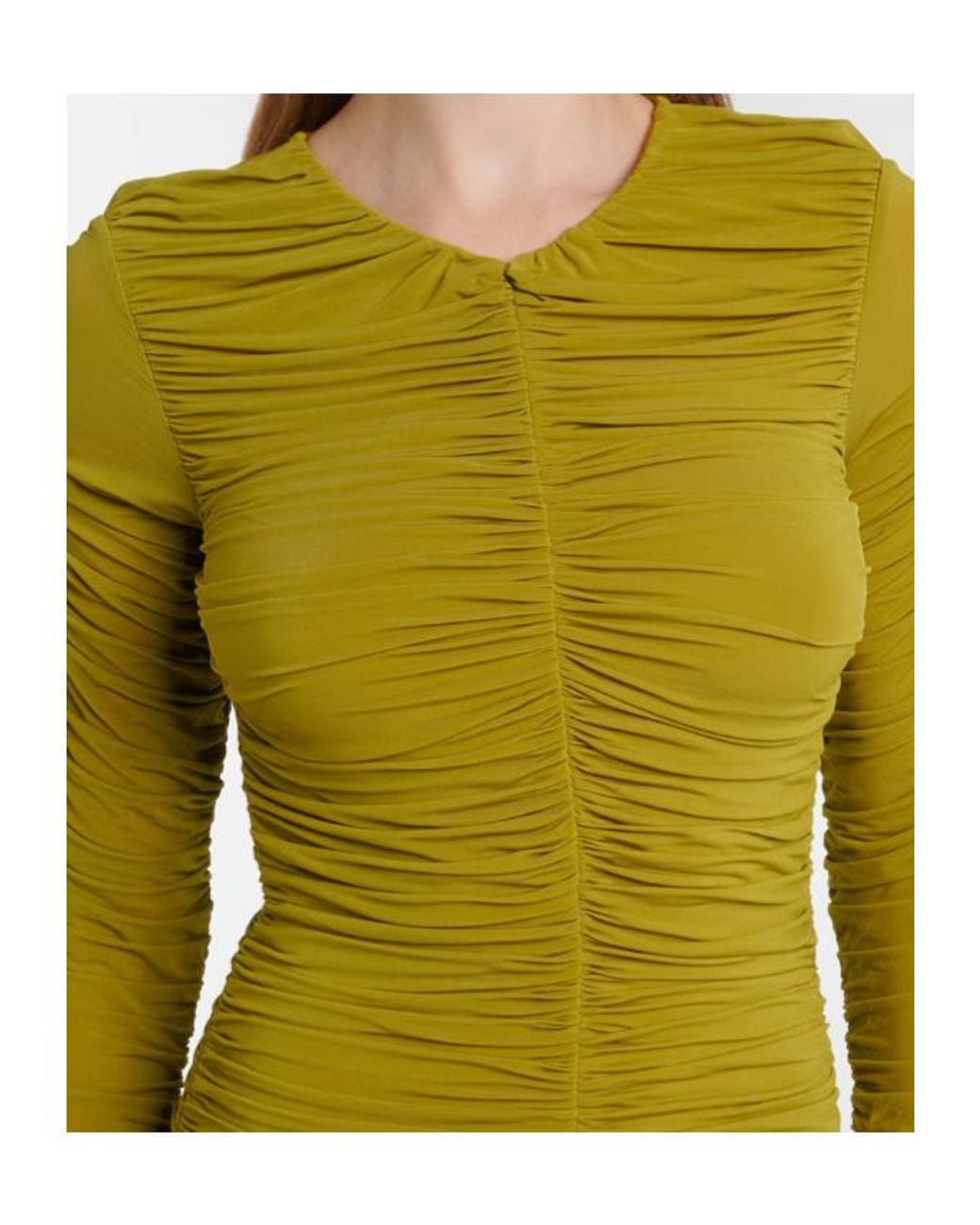 TOVE Green Eira Gathered Maxi Dress