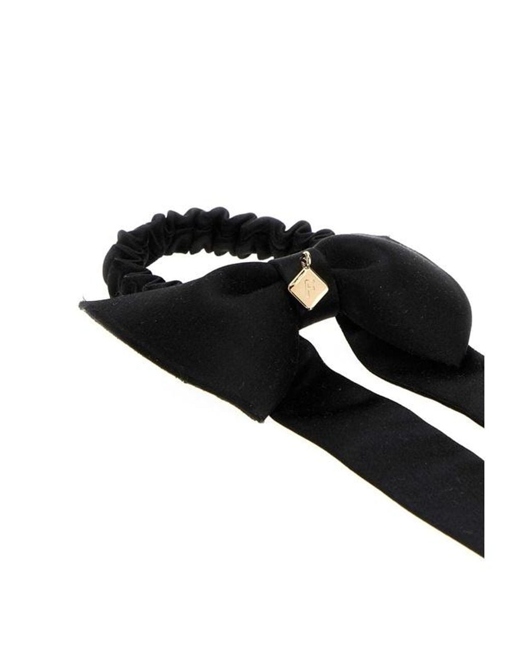 Ferragamo Black Ferragamo Bow Hairband Hair Accessory