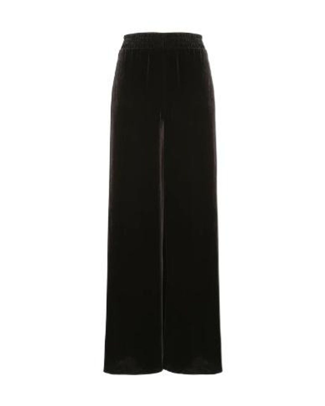 Zimmermann Black Ascent Velvet Relaxed Pants